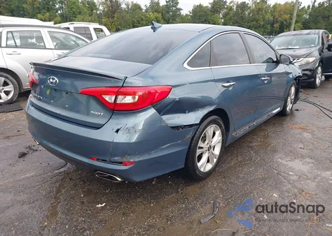 2016 Hyundai Sonata Sport z USA, uszkodzony, nr VIN 5NPE34AF7GH431729